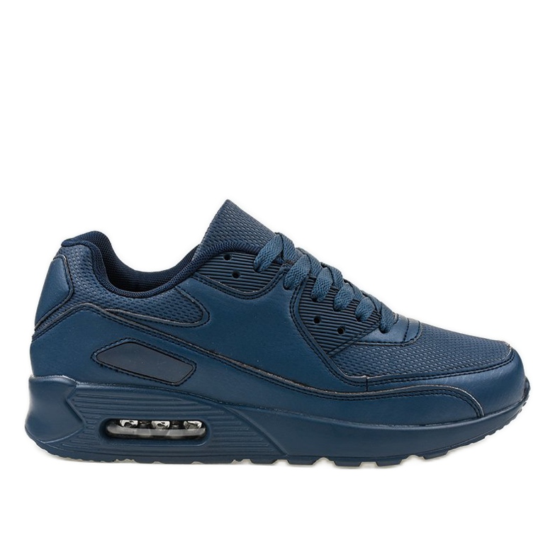 Navy blue sports shoes A939-3