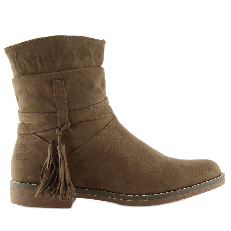 Brown Boots for women brown 4169 Khaki multicolored