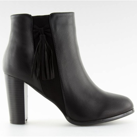 High-heeled boots black F880 Black