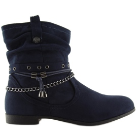 Navy blue boots 3767 Blue Navy blue boots 3767 Blue