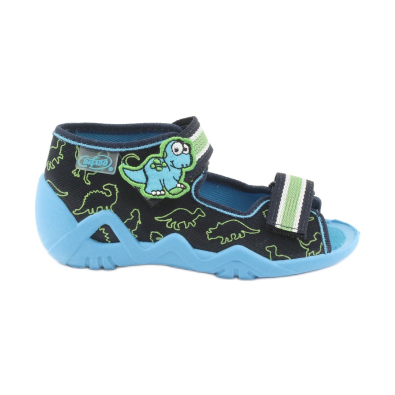 Befado green children's shoes 250P088 navy blue blue