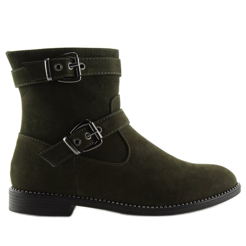 Green flat boots MB188-266 Green