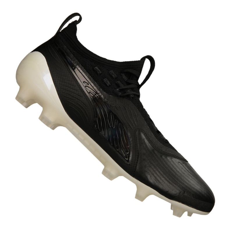 Puma One 19.1 Lth Fg / Ag M 105479 02 football boots black black Puma One 19.1 Lth Fg / Ag M 105479 02 football boots black black