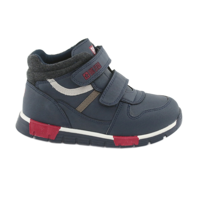 Velcro sports shoes Big Star 374065 navy blue white red Velcro sports shoes Big Star 374065 navy blue white red