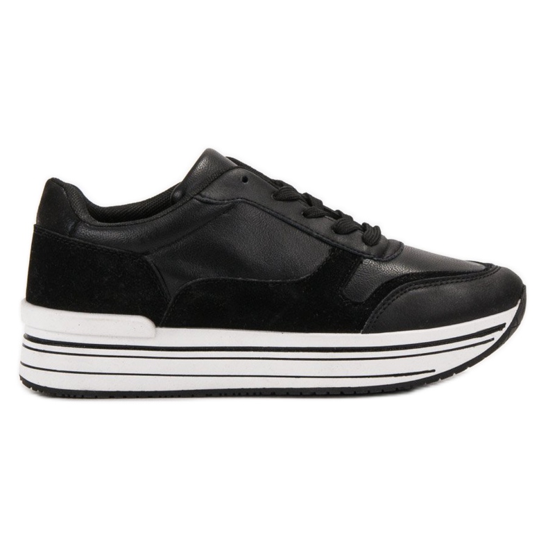 SHELOVET Black Sport Shoes
