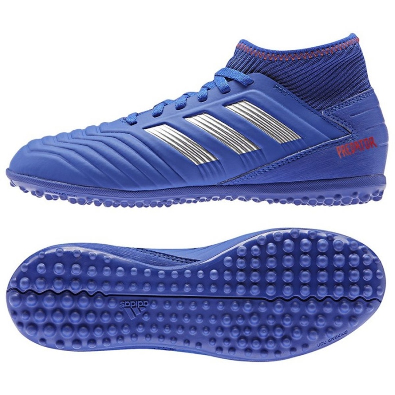 Adidas Predator 19.3 Tf Jr CM8546 blue shoes Adidas Predator 19.3 Tf Jr CM8546 blue shoes