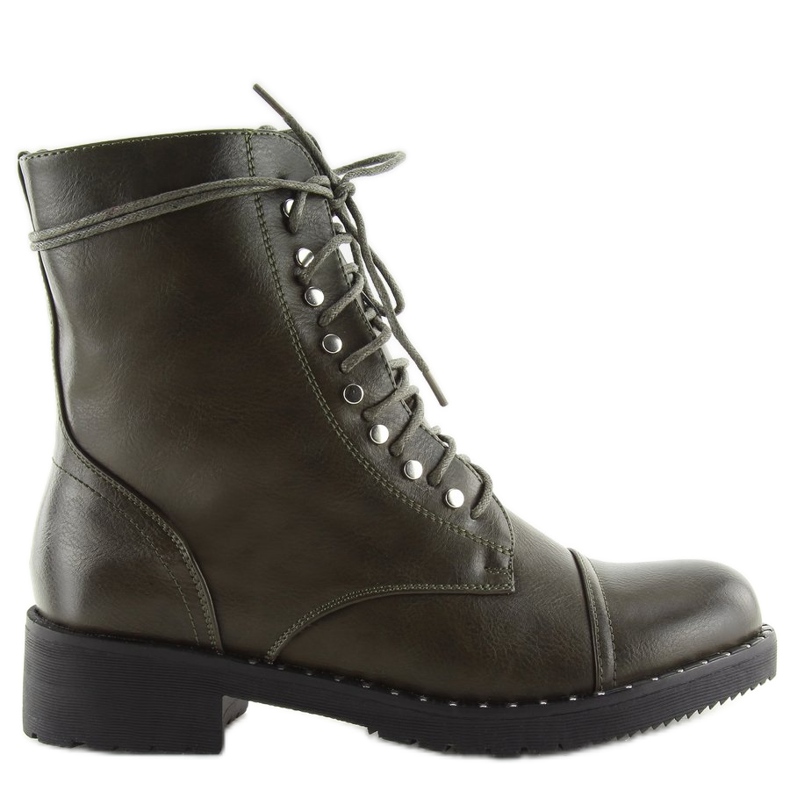 Green boots with studs B0-193 Green