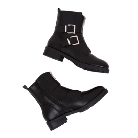 Military black boots 688-A14 Black Military black boots 688-A14 Black