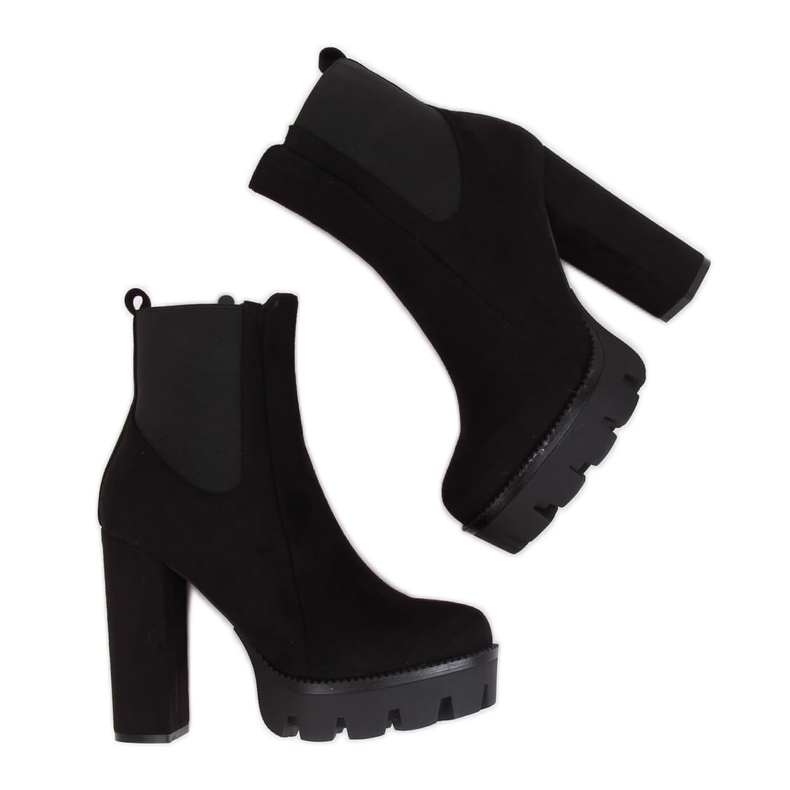 Black Chelsea boots black BM282 Black