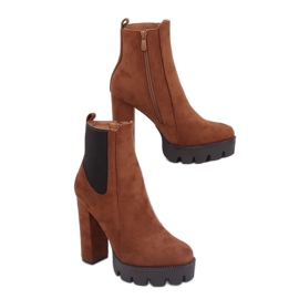 Brown Chelsea boots brown BM282 Camel