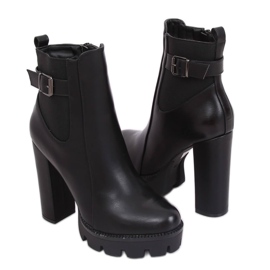 Black platform boots NS069P Black Black platform boots NS069P Black