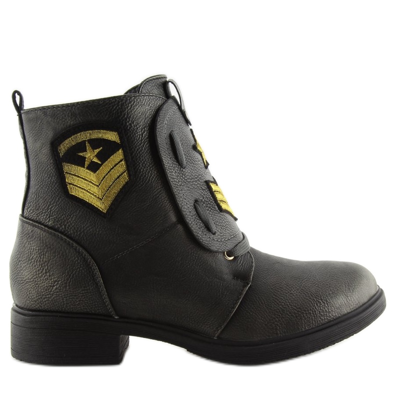 Workery boots with gray H-4 Gray patches grey