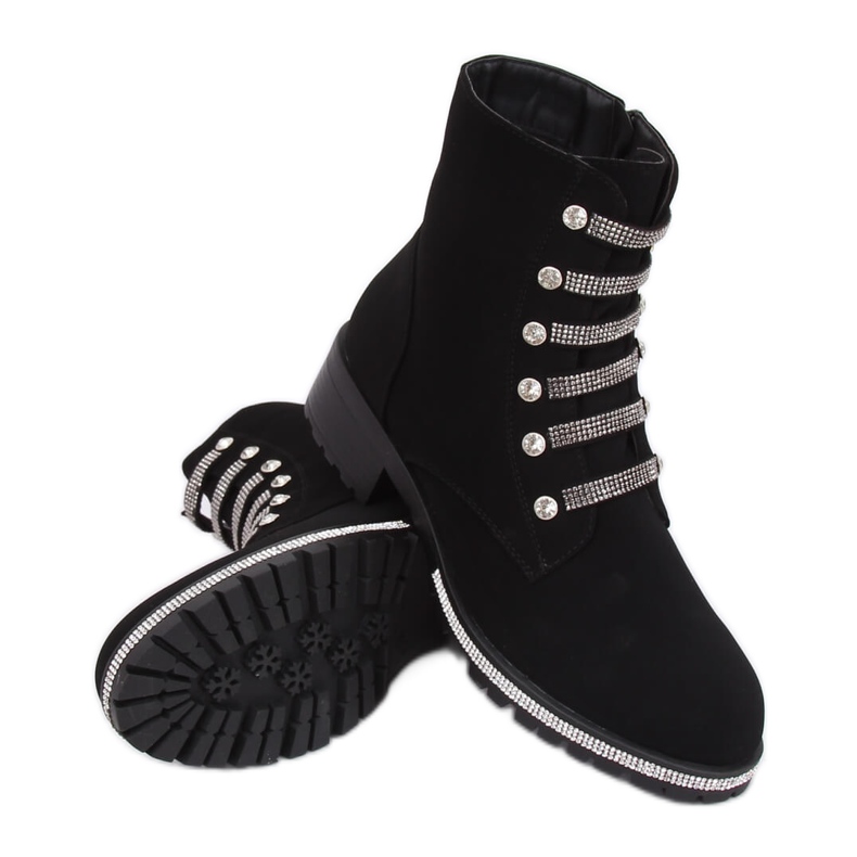 Black military boots CH1818-2 Black