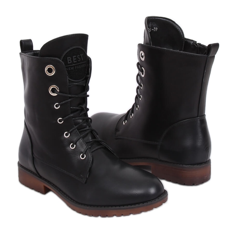 Black Workery boots W361 Black