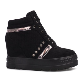 Black suede Maxime sneakers