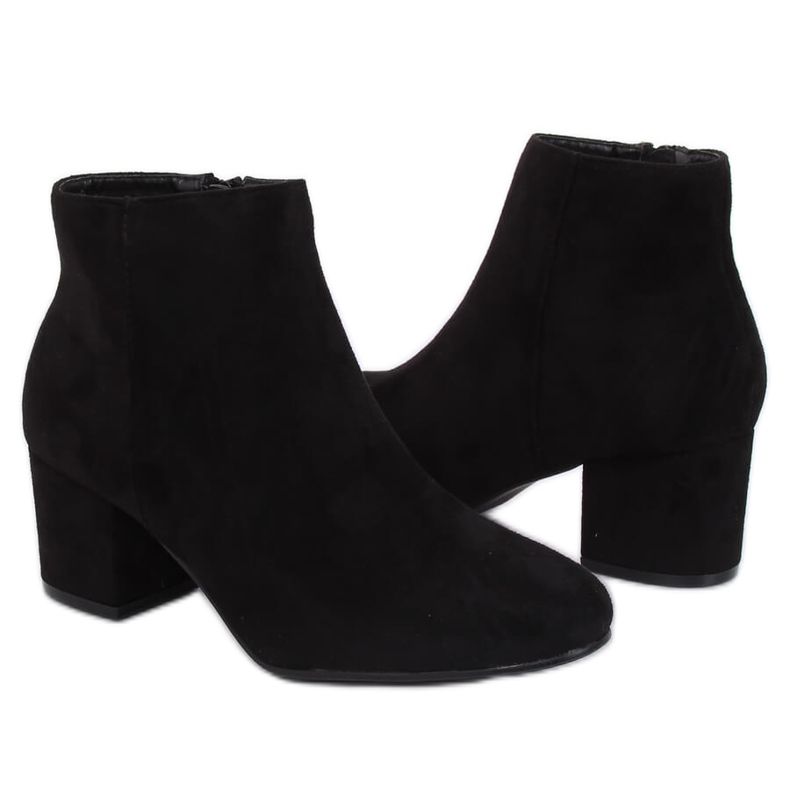 Black low-heeled boots YQ216P Black Black low-heeled boots YQ216P Black