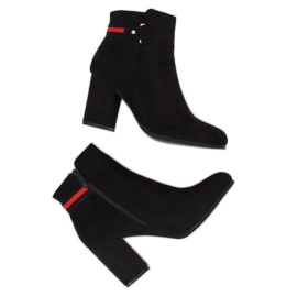 Black high heels NC923 Black boots