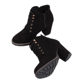 Black high-heeled boots 995-30 Black