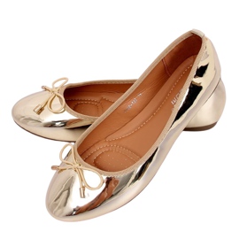 Metallic gold ballerinas 9988-139 Gold golden