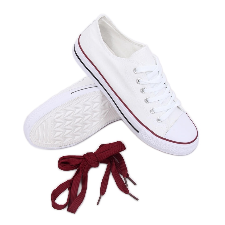 White women's sneakers B71M-3 White