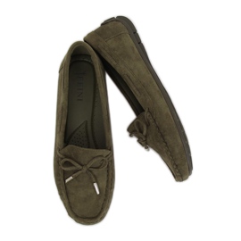 Green Women's loafers R812 Green