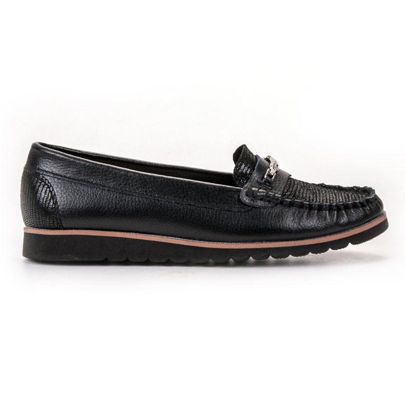 Filippo Comfortable Leather Loafers black