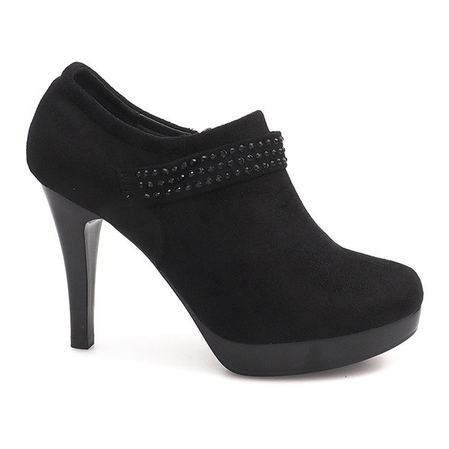 Elegant Boots On High Heel 9214-1 Black