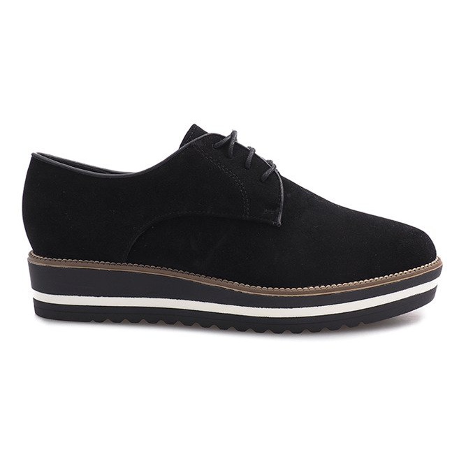 Black lace-up shoes from Paulette