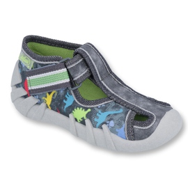 Befado children's shoes 190P089 grey multicolored Befado children's shoes 190P089 grey multicolored