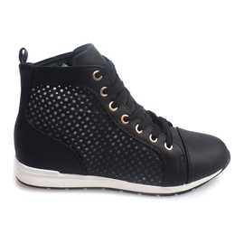 Openwork Airy Sneakers 80-12 Black