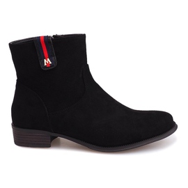 Suede Booties Jodhpur 8H8588 Black
