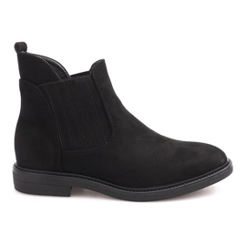 Suede Boots With an Elastic 1541 Black