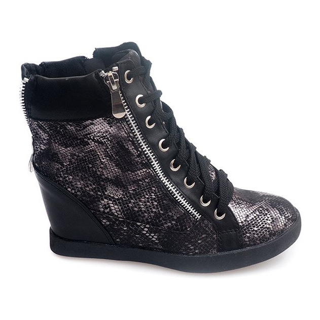 Sneakers With Lace 83001 Black