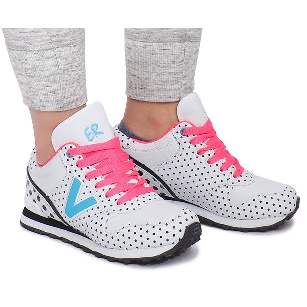 Sports Sneakers B1573-4 White black multicolored