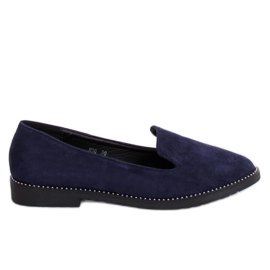 N90 Blue navy blue loafers