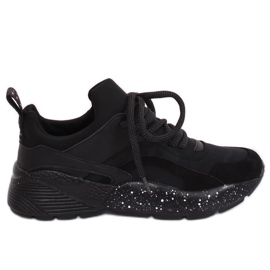 Black AB-91 Black sports shoes
