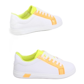 Women's sneakers W-3116 Orange white yellow Women's sneakers W-3116 Orange white yellow