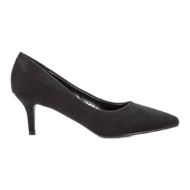 Ideal Shoes Comfortable Pumps On A Pin black