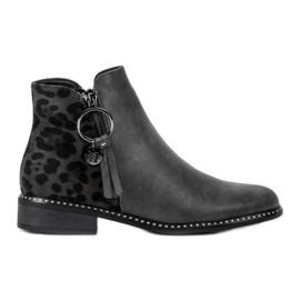 Filippo Stylish boots with a zipper grey