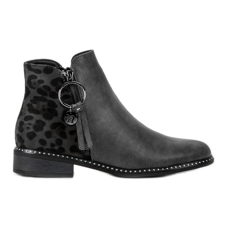 Filippo Stylish boots with a zipper grey