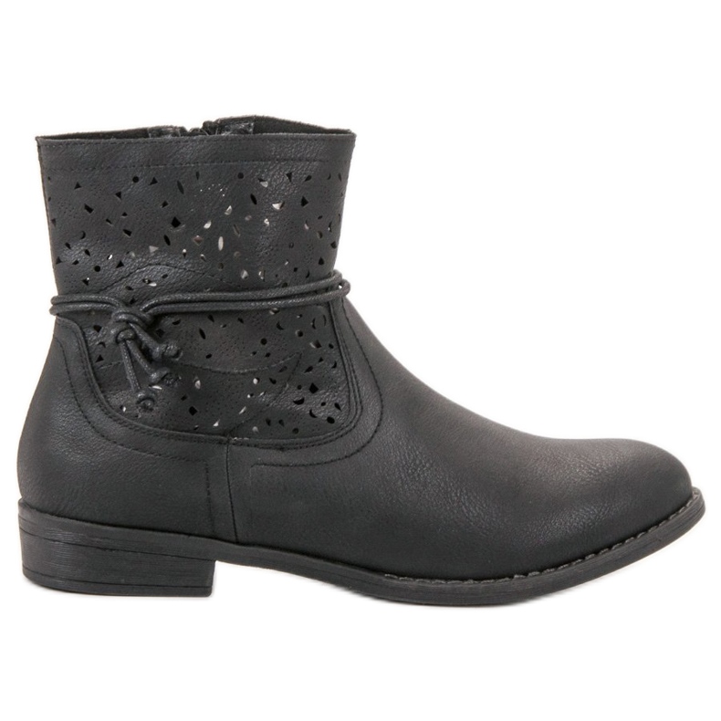 Groto Gogo Openwork women's boots black Groto Gogo Openwork women's boots black