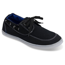Cloth Loafers Sneakers VB14 Black