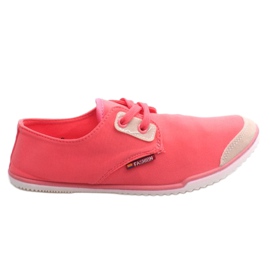Lycra 899 Pink Lace-Up Sneakers
