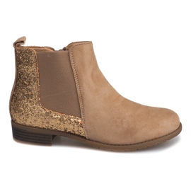 Suede Booties Jodhpur C178 Beige