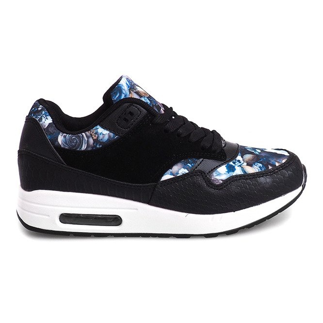 Shoes Sneakers Flowers R-50 Black Shoes Sneakers Flowers R-50 Black