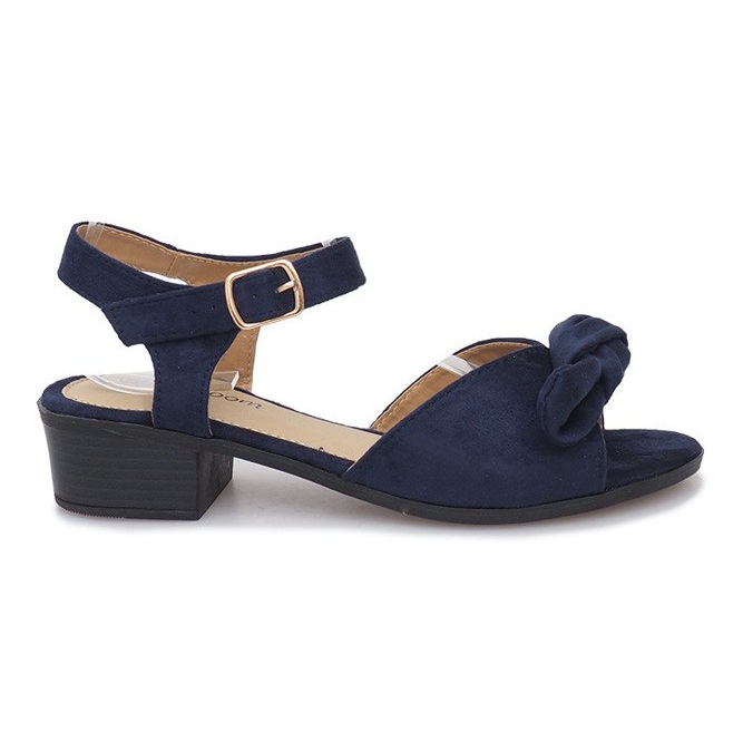 Navy blue high-heeled sandals by Noemia