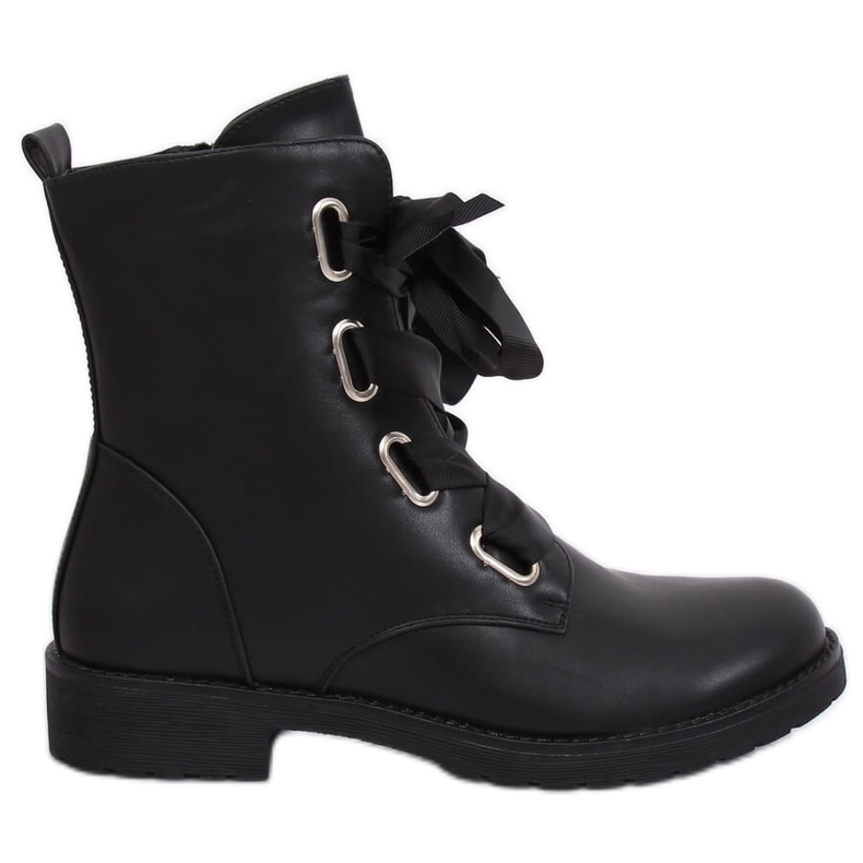 Workers laced with a ribbon black 11606-97 Black