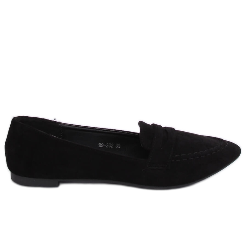 Black women's loafers 99-262 Black
