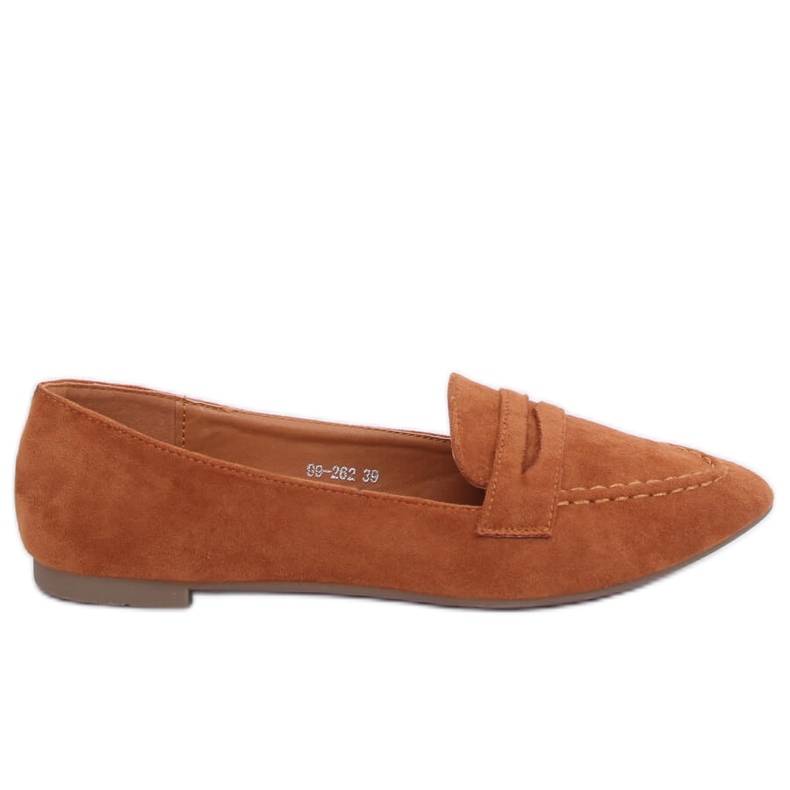 Women's loafers camel 99-262 Camel brown