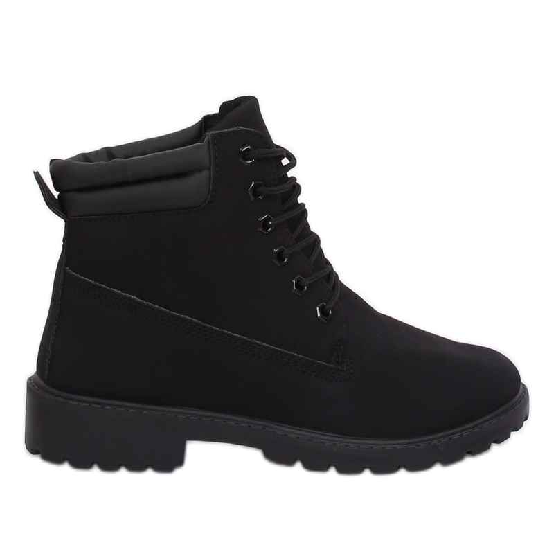 Black women's timber boots W-3033 Black
